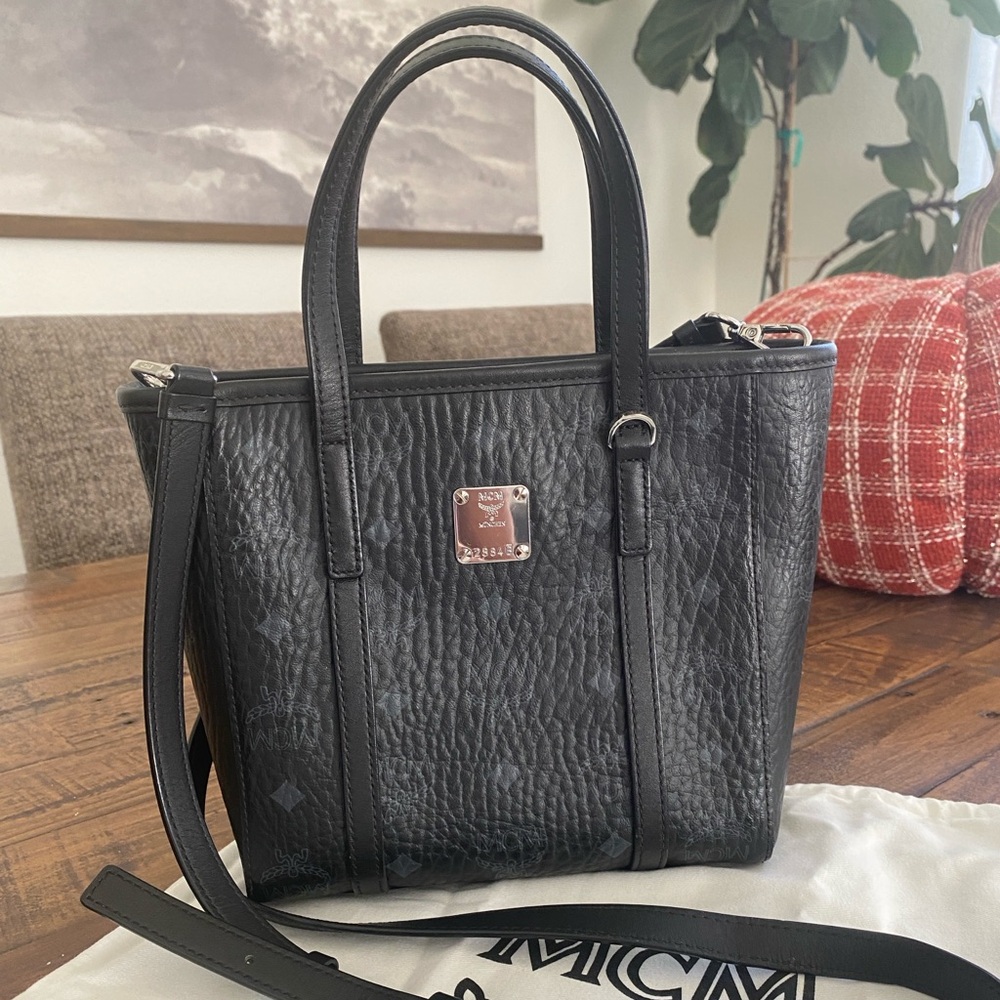 MCM Mini Toni Top Zip Shopper Tote